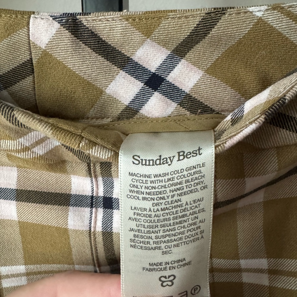 Sunday Best Checkered A-Line Skirt pleated - Picture 4 of 9